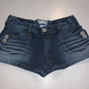 Blue short jean shorts from Maurice’s